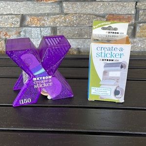 XYRON CREATE A STICKER MOSEL 150 -LIGHTLY USED WITH NEW STICKER ROLL CARTRIDGE